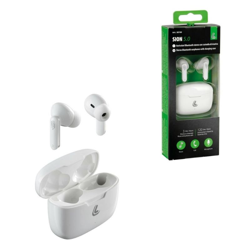 auriculares estéreo bluetooth lampa con estuche de carga - ligeros y cómodos
