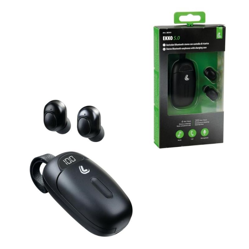 auriculares estéreo bluetooth lampa con estuche de carga