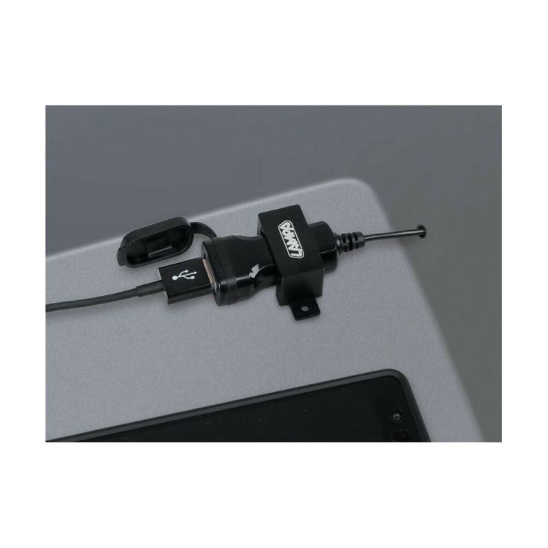 Cargador de Mechero para Moto USB 12/24V con Fijación por Tornillos y Chip Intel - Imagen 5 de 11
