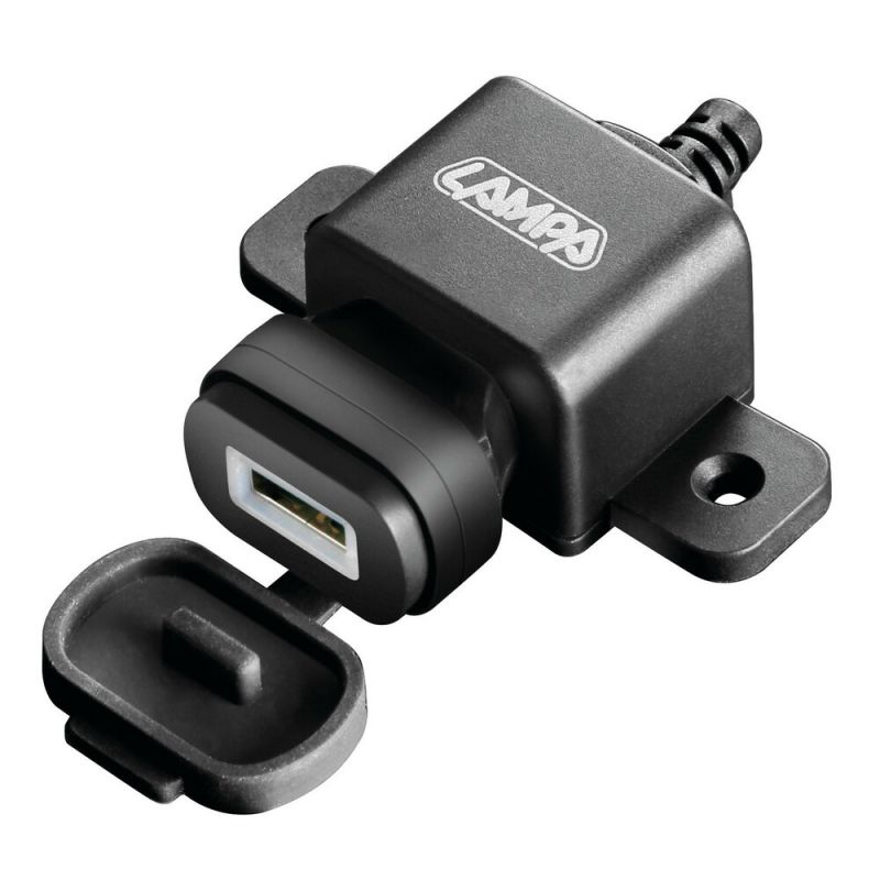 Cargador de Mechero para Moto USB 12/24V con Fijación por Tornillos y Chip Intel - Imagen 1 de 11
