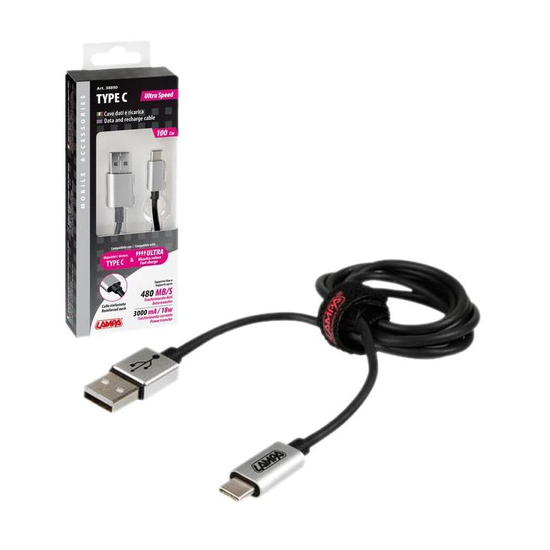 cable de carga usb/micro type c 100cm - recarga rápida y sincronización para teléfonos móviles