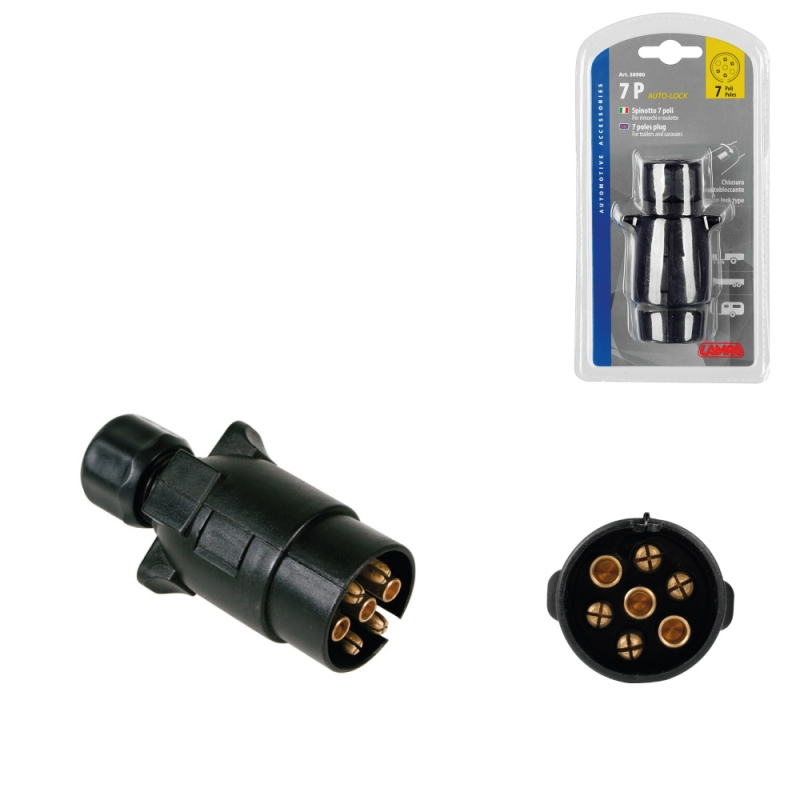 conector enchufe remolque bloqueo automático 7 polos
