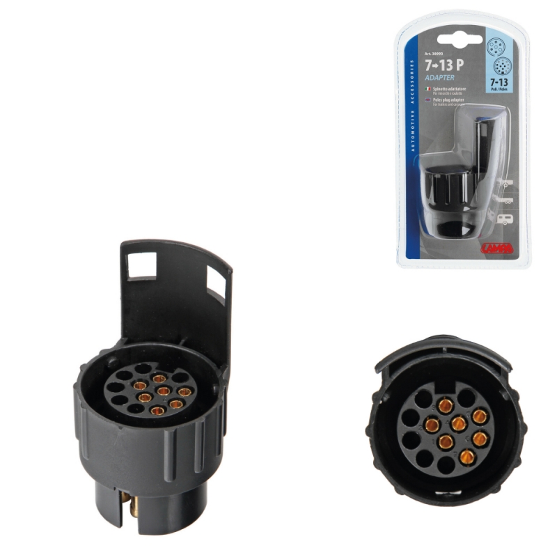 adaptador de conector de enchufe de remolque polos 7 macho a 13 hembra