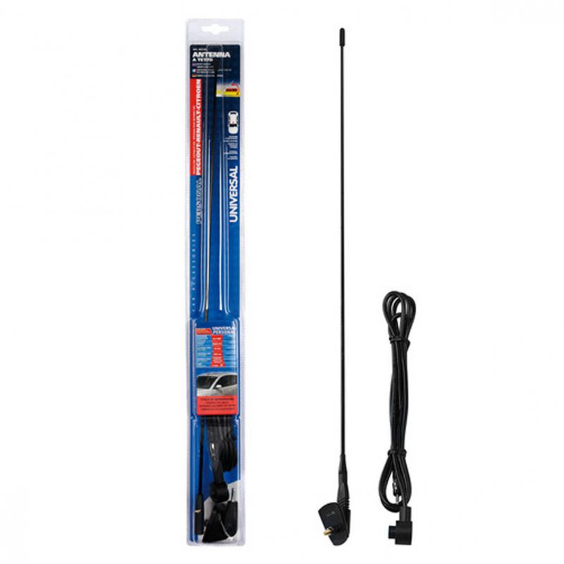 antena de techo universal de 55cm ø10mm lampa para peugeot, renault y citroen