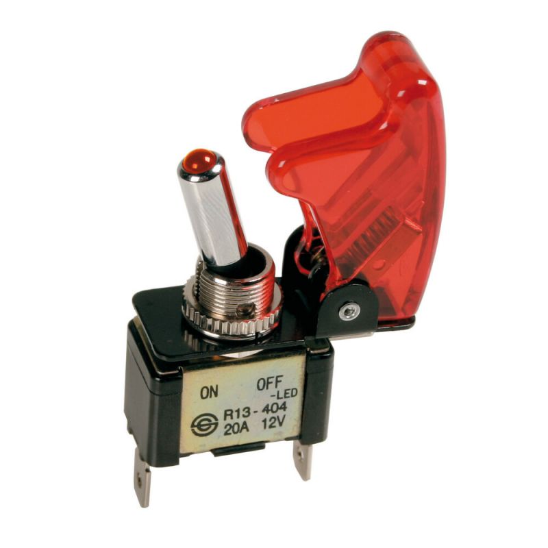 interruptor de palanca con seguro 2 terminales 12/24v 20a - lampa