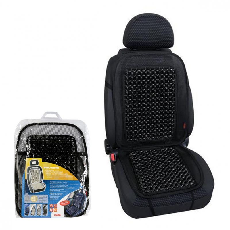 respaldo de bolas de madera para asiento - fresco, cómodo y saludable