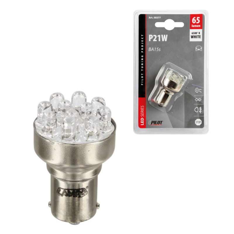 lámpara bombilla p21w multi led 12v 21w ba15s