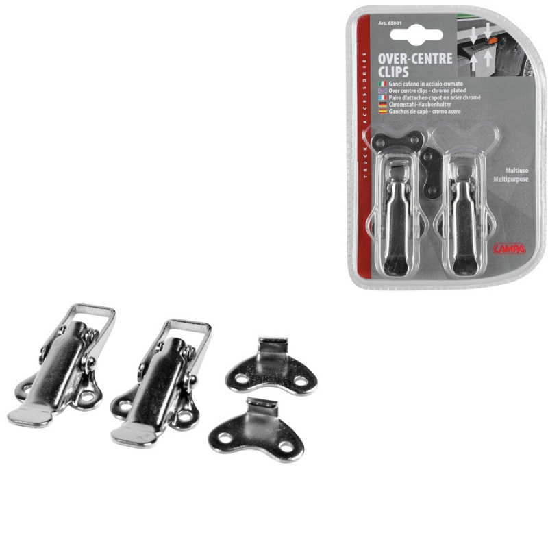 clips multiusos cromados para camión - lampa