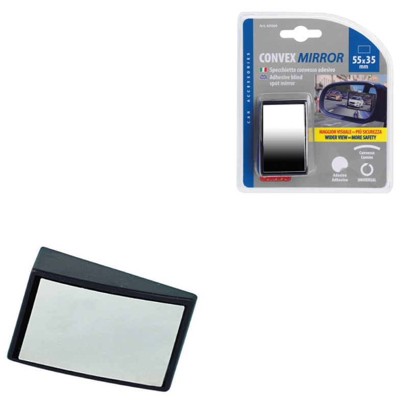 espejo auxiliar convexo adhesivo para retrovisores de coche - lampa