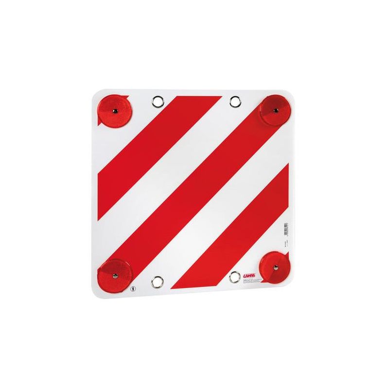 placa de salida de carga no homologada con ojales 50x50 cm en polipropileno - modelo de exportación lampa