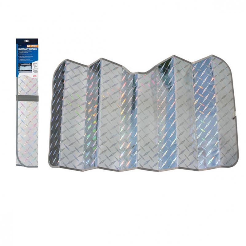 parasol delantero diamant-reflex 130x70 cm para coche con multicapa térmica reflectante