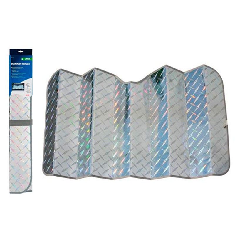 parasol delantero poliéster metalizado diamant reflex 140x80 cm - lampa