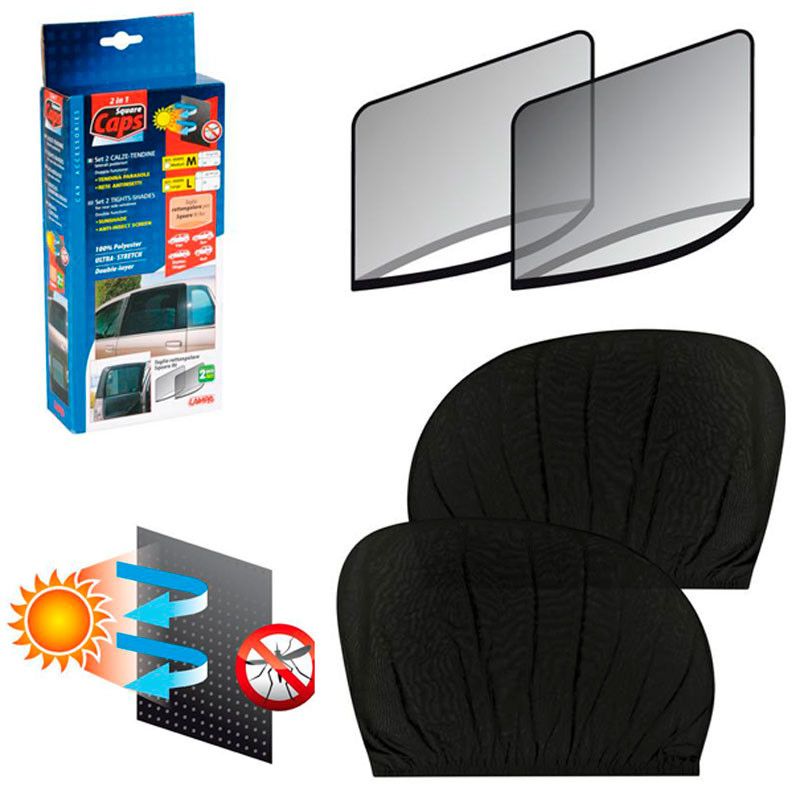 Parasoles cuadrados para ventanilla lateral de coche - Protección del sol e inse - Imagen 4 de 4