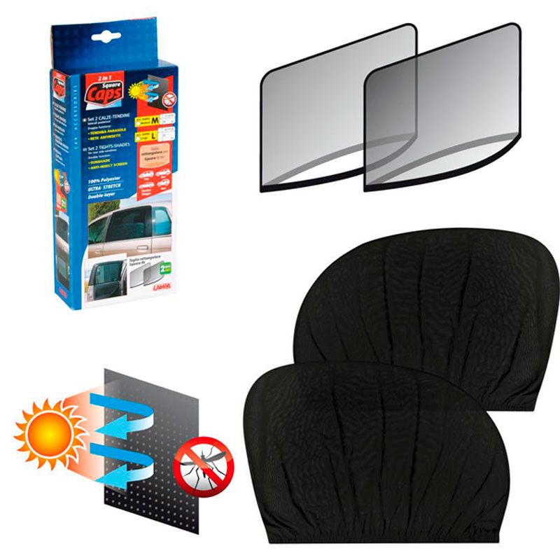 Parasoles cuadrados para ventanilla lateral de coche - Protección del sol e inse - Imagen 2 de 4