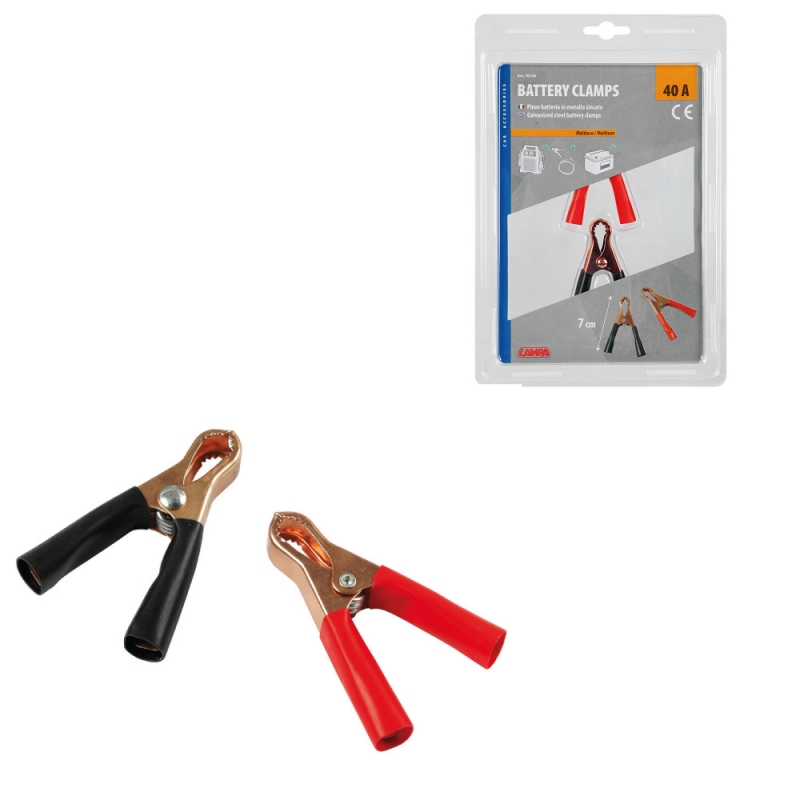 par de pinzas de batería lampa - 120a - 15cm