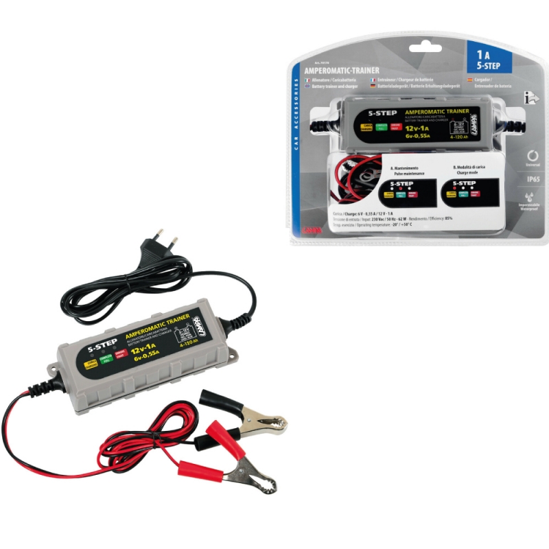 cargador de batería inteligente lampa 6/12v - 0 55/1a