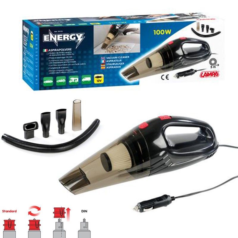 aspirador de mano para coche 12v 100w
