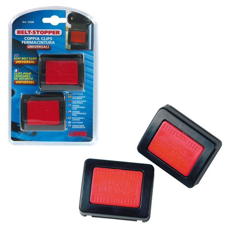 clips de cinturón de seguridad universal con gancho stopper de lampa