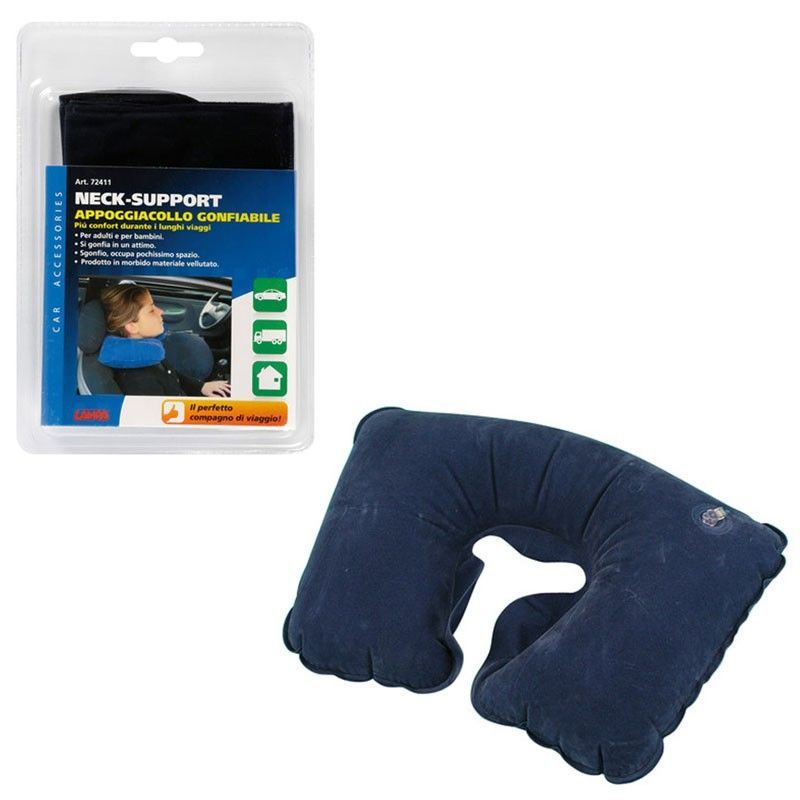 almohadilla cervical hinchable lampa - material suave y aterciopelado