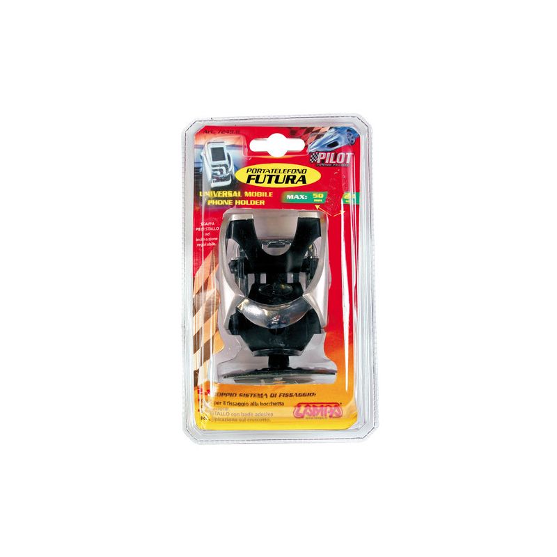 soporte para teléfono móvil universal con doble sistema de montaje - clip y adhesivo doble cara