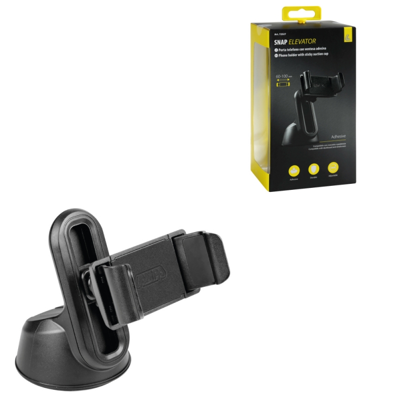 soporte teléfono con ventosa 55-80 mm snap elevator - diseño compacto y antideslizante