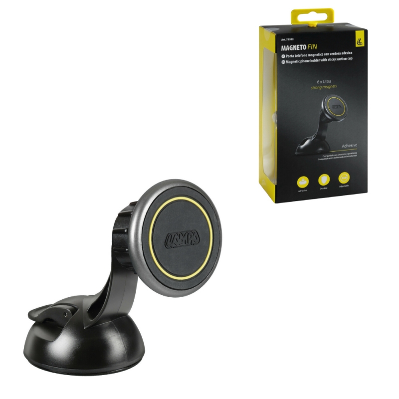 soporte magnético para teléfono con ventosa adhesiva magneto fin de lampa
