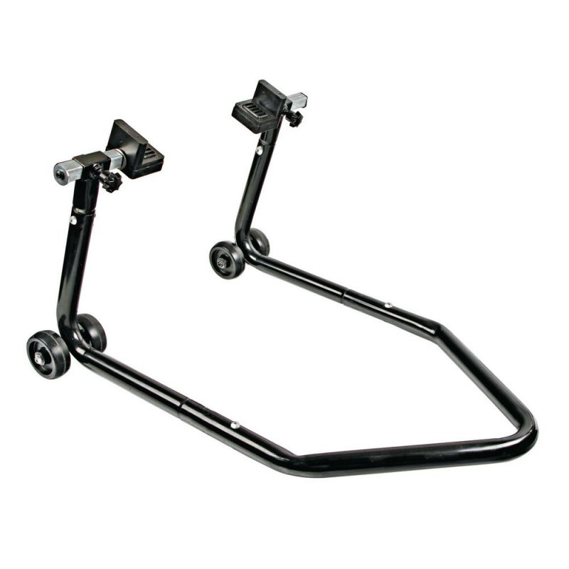 caballete rueda trasera de moto lampa - soporte basculante y regulable con material antiarañazos