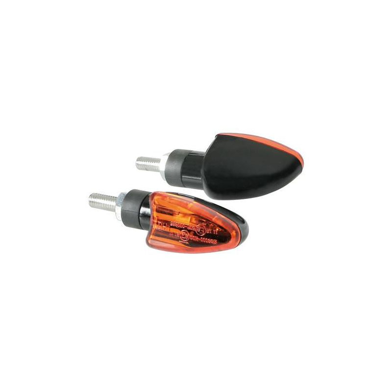 juego de intermitentes homologados de moto arrow 12v 21w e con lentes naranjas lampa