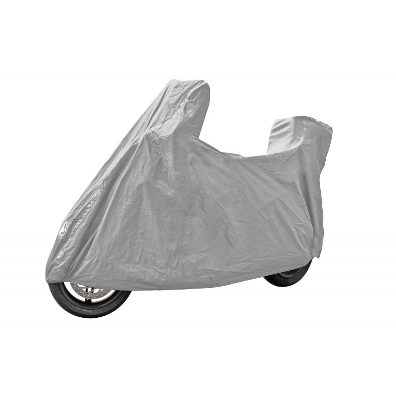 funda cubre moto con forma para scooter y moto con parabrisas y baúl - lampa