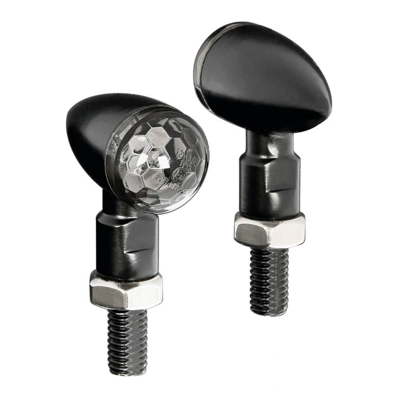 juego de intermitentes de moto led lampa - estructura de metal y conectores rápidos
