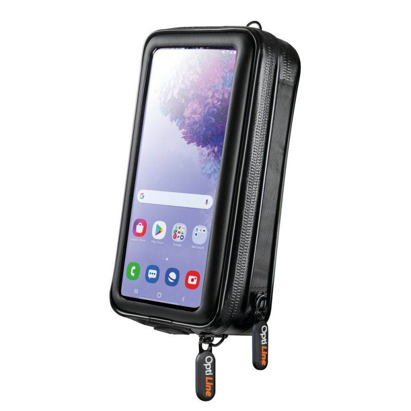 funda para teléfono con billetera y soporte frontal transparente
