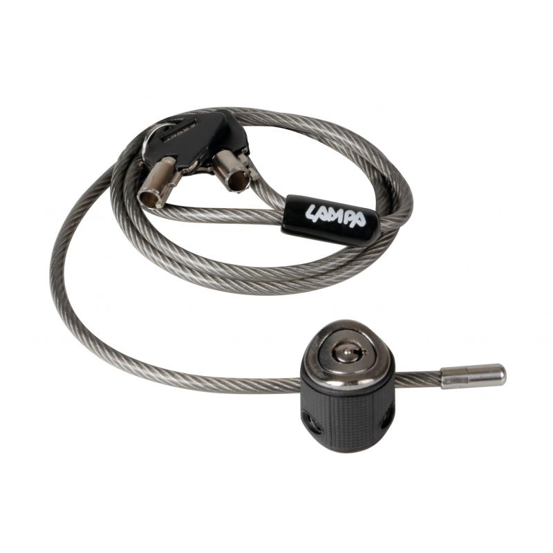 candado antirrobo con cable de seguridad lampa para cascos, bicicletas, motos y más