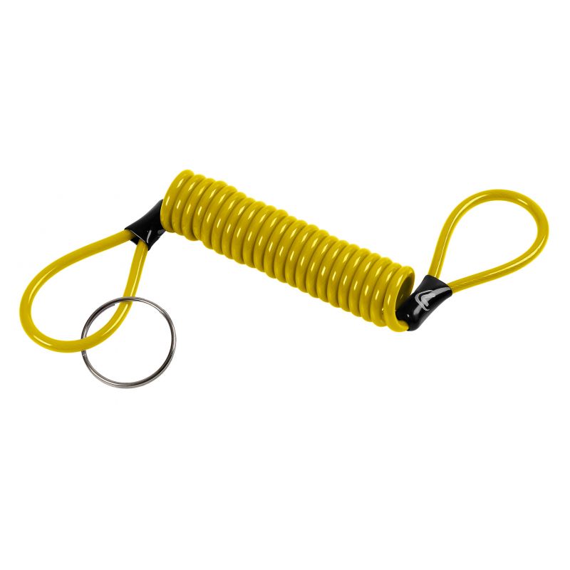 cable de seguridad en espiral para moteros - antirrobo mecánico y para casco - lampa