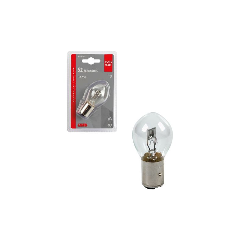 lámpara bombilla 2 filamentos s2 35/35w ba20d