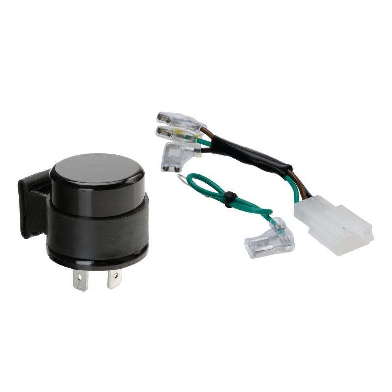 relé intermitentes electrónico 3 polos 12v 10a - sustituye intermitencia original de moto
