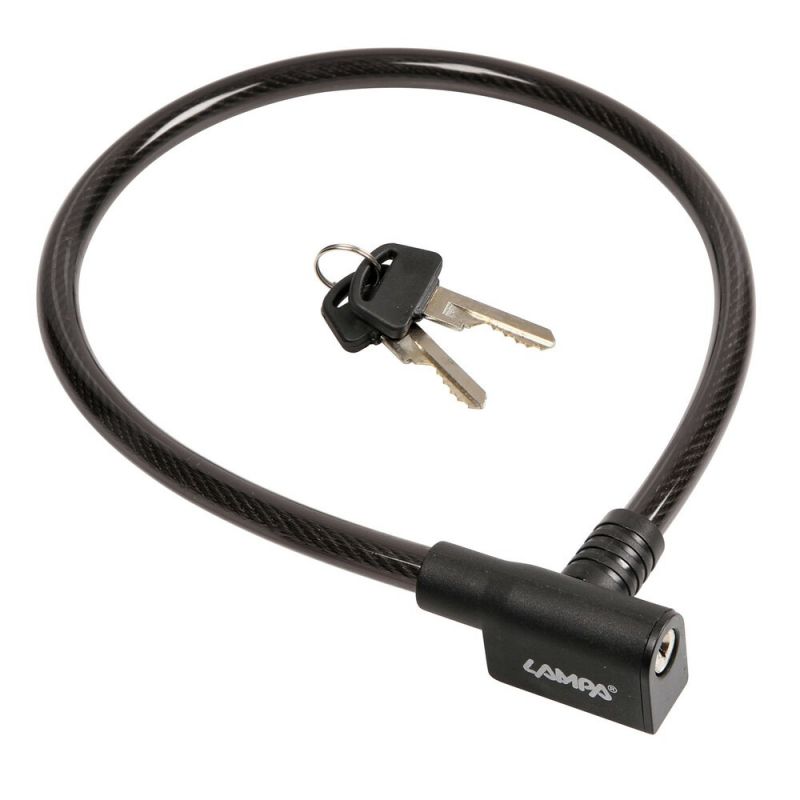 candado de cable antirrobo ca-1 cm65 12 mm - revestimiento de plástico antirrayas