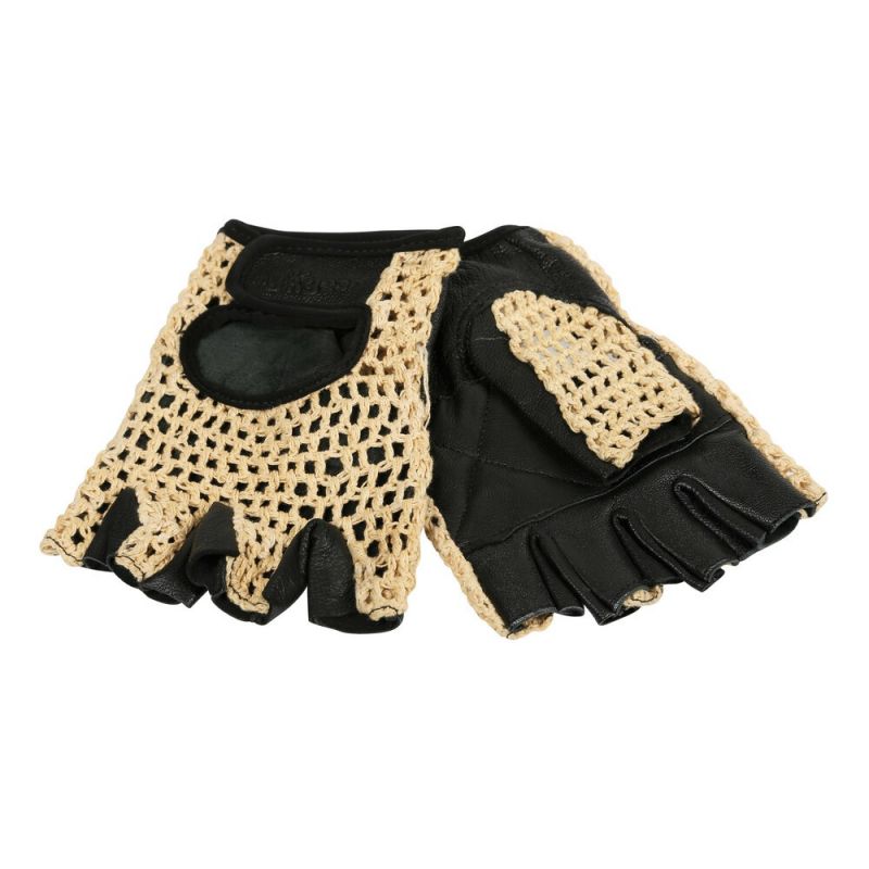 guantes bicicleta ciclismo cortos tg - guantes deportivos de cuero y algodón - m - negro