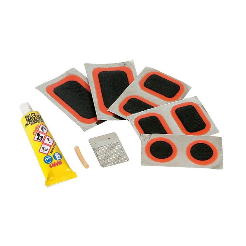kit reparación pinchazos bicicleta lampa | incluye masilla y parches
