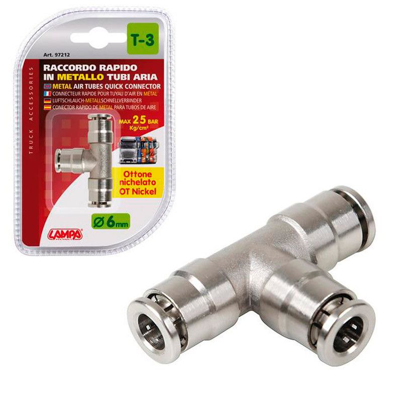 conector metálico aire para camión t-3 6 mm