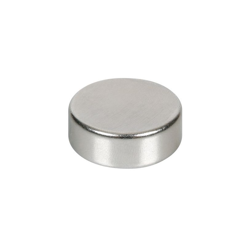imán redondo de neodimio con base plana de 25mm - fuerza magnética de 35n