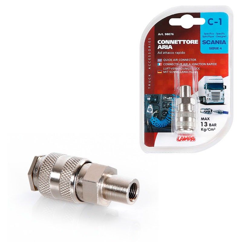 conector metálico aire para camión lampa - hasta 13 bar/kg/cm 131