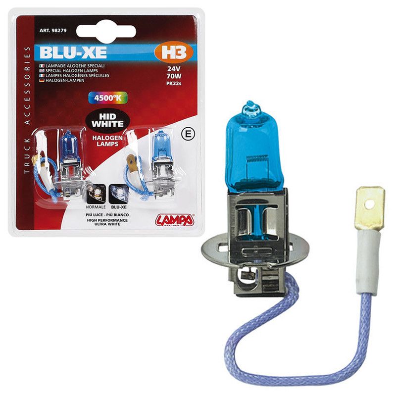 blister 2 lámparas h3 blue-xe 24v 70w pk22s e de lampa