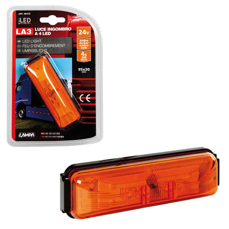 luz de galibo 4 led 24 v - no aprobado para uso en carretera - lampa