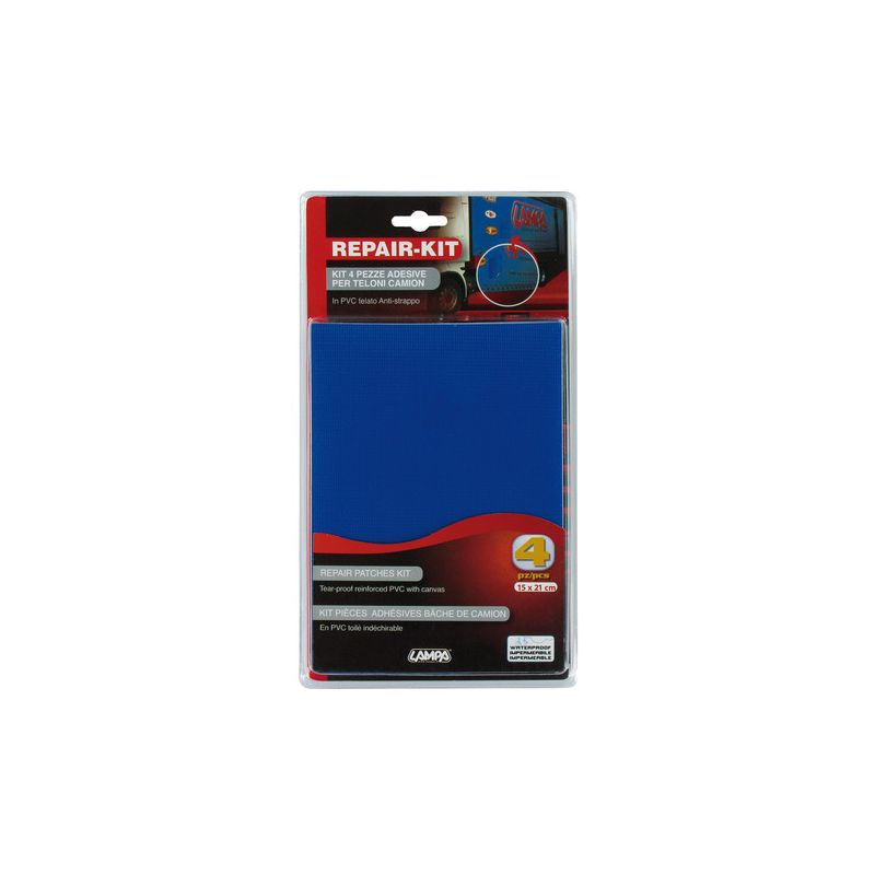kit parches para lona de camión 15x21 cm - pvc antirotura