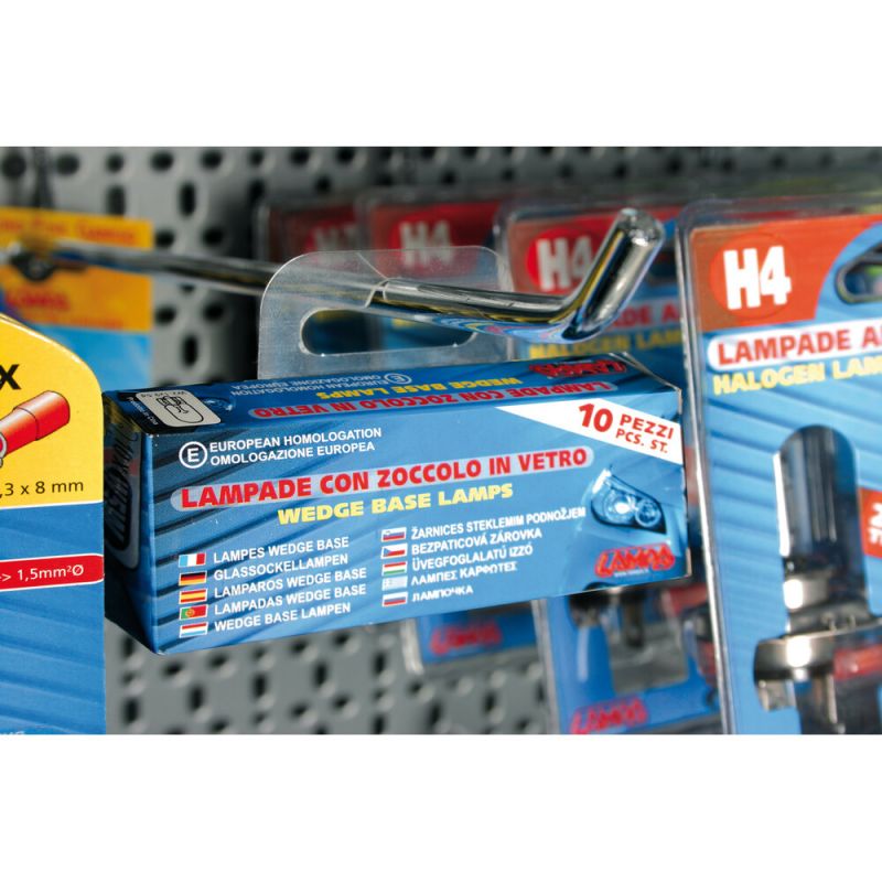 kit de 100 perchas adhesivas plásticas para expositor y reparación
