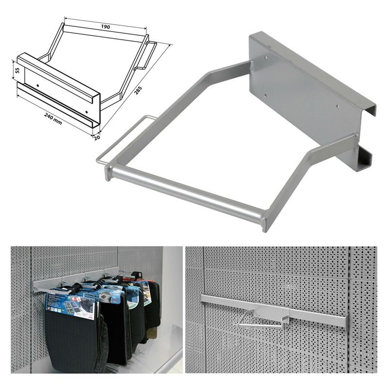 accesorio colgador para expositores - capacidad máxima 40 kg