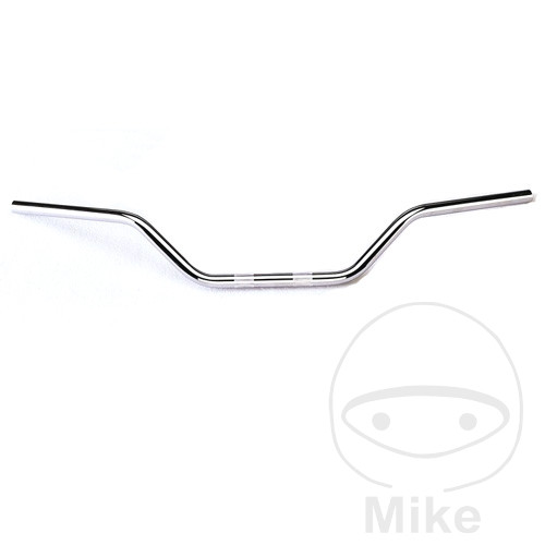 manillar de acero alto 22 mm superbike
