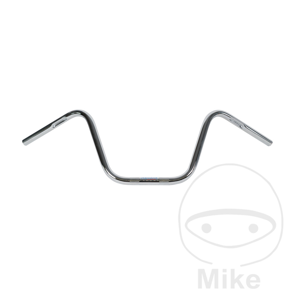 manillar de acero con muesca alto 1" chopper