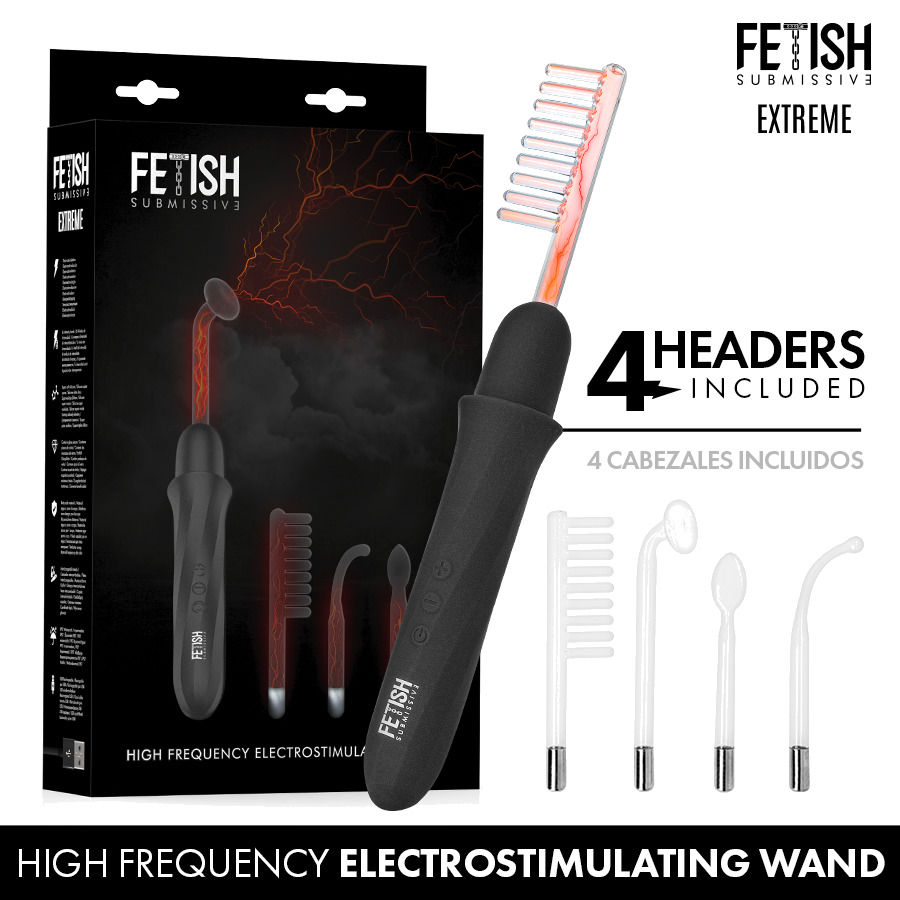 vibrador wand de electroestimulación de alta frecuencia