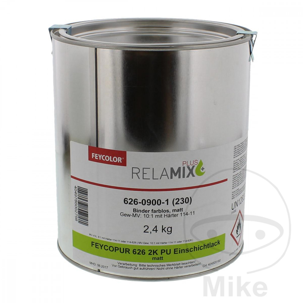 pintura semi brillante de una sola capa feycopur 2k pu 626 2.4 kg